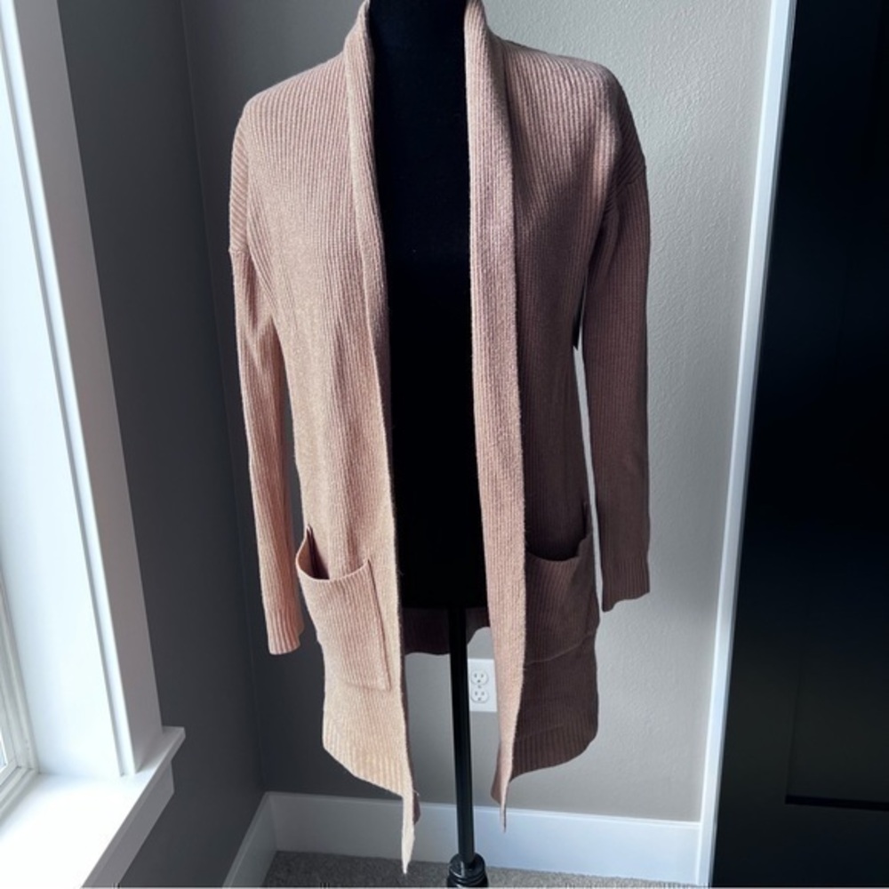 NWT Cyrus tan cardigan sweater size small